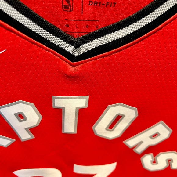 Nike Raptors Fred Vanvleet Dri-Fit Swingman Jersey - Size L (48) - Picture 3 of 3